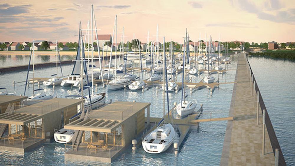Úszó házakban kínál szállást a balatoni gigakikötő 1 Fotó: I love Balaton